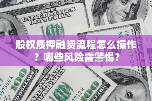 武汉股权质押融资流程怎么操作？哪些风险需警惕？