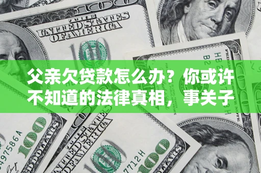 武汉父亲欠贷款怎么办？你或许不知道的法律真相，事关子女未来