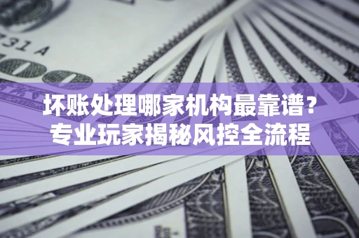武汉坏账处理哪家机构最靠谱？专业玩家揭秘风控全流程