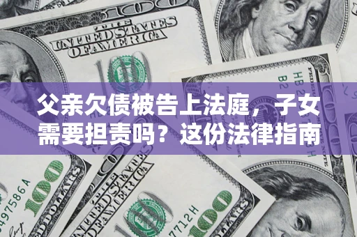 武汉父亲欠债被告上法庭，子女需要担责吗？这份法律指南必须看完