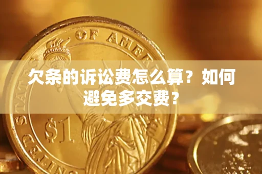 武汉欠条的诉讼费怎么算？如何避免多交费？