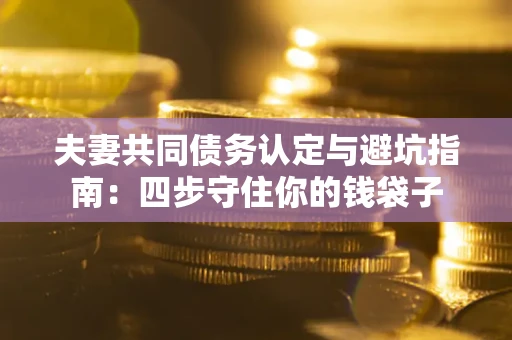 武汉夫妻共同债务认定与避坑指南：四步守住你的钱袋子