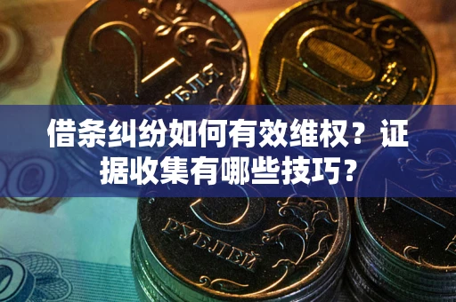 武汉借条纠纷如何有效维权？证据收集有哪些技巧？