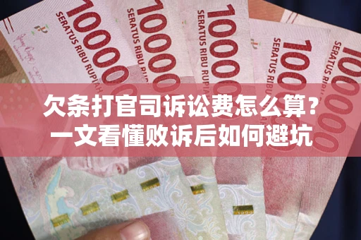 武汉欠条打官司诉讼费怎么算？一文看懂败诉后如何避坑