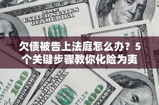 武汉欠债被告上法庭怎么办？5个关键步骤教你化险为夷